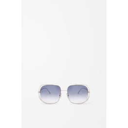 Women Metal Cutout Square - Gradient Blue
