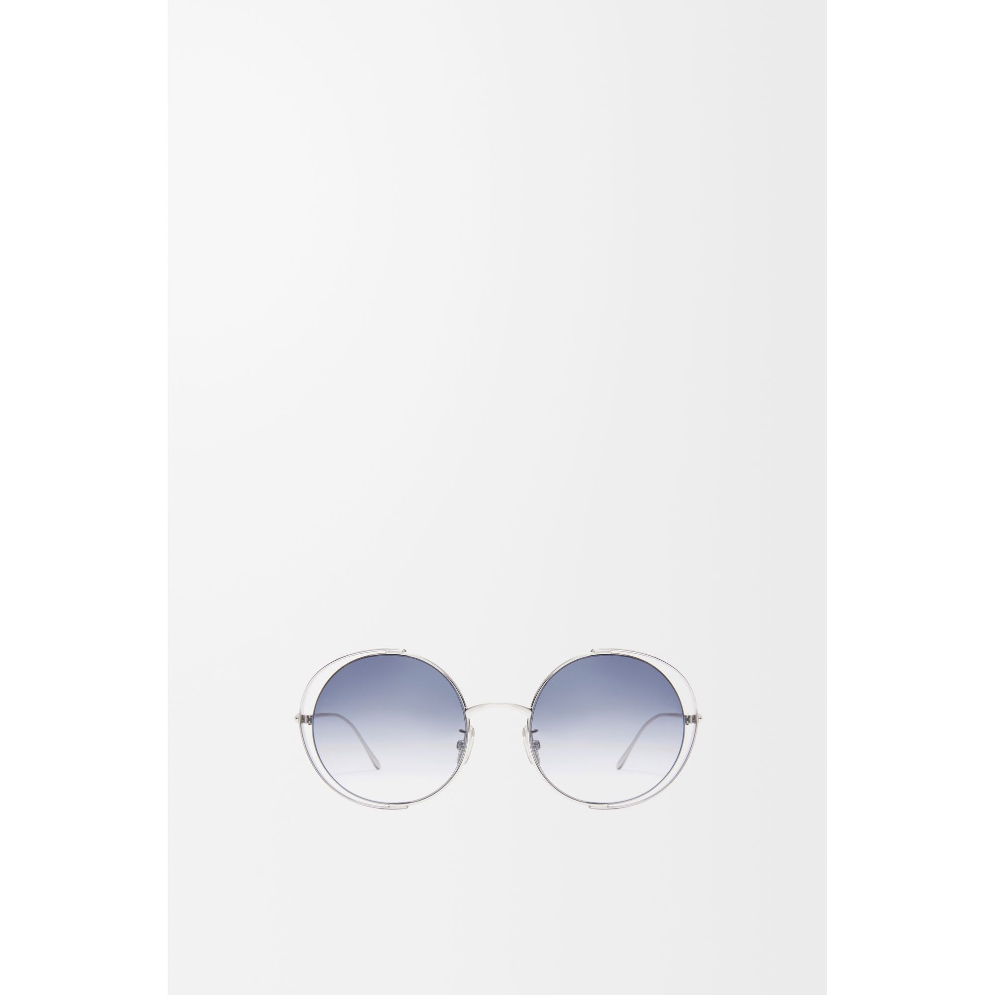Women Metal Cutout Round - Gradient Blue
