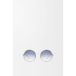 Women Metal Cutout Round - Gradient Blue