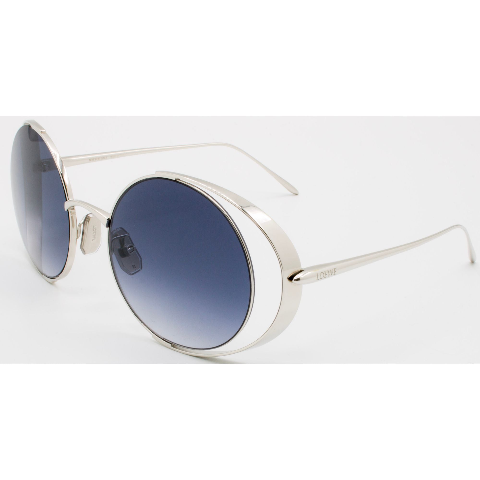 Women Metal Cutout Round - Gradient Blue