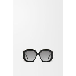 Women Square Halfmoon Sunglasses - Black
