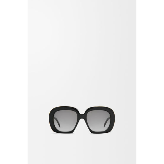 Women Square Halfmoon Sunglasses - Black