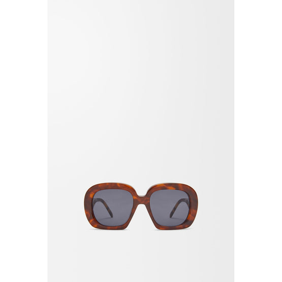 Women Square Halfmoon Sunglasses - Havana