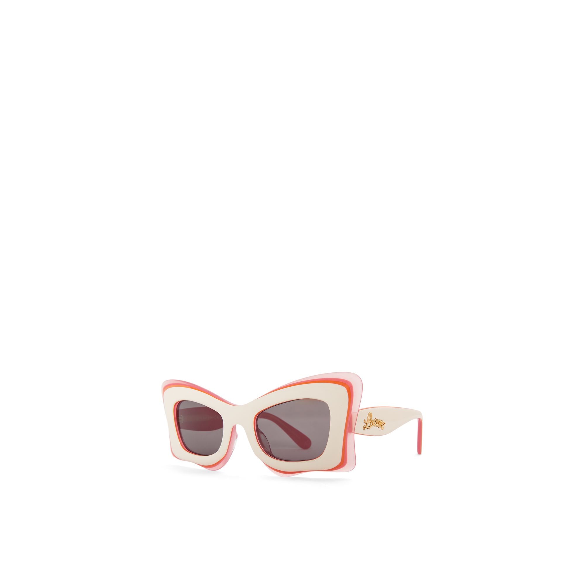 Women Multilayer Butterfly - White/Pink