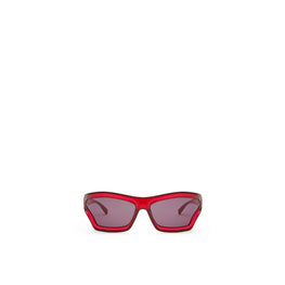 Women Arch Mask Sunglasses - Shiny Red