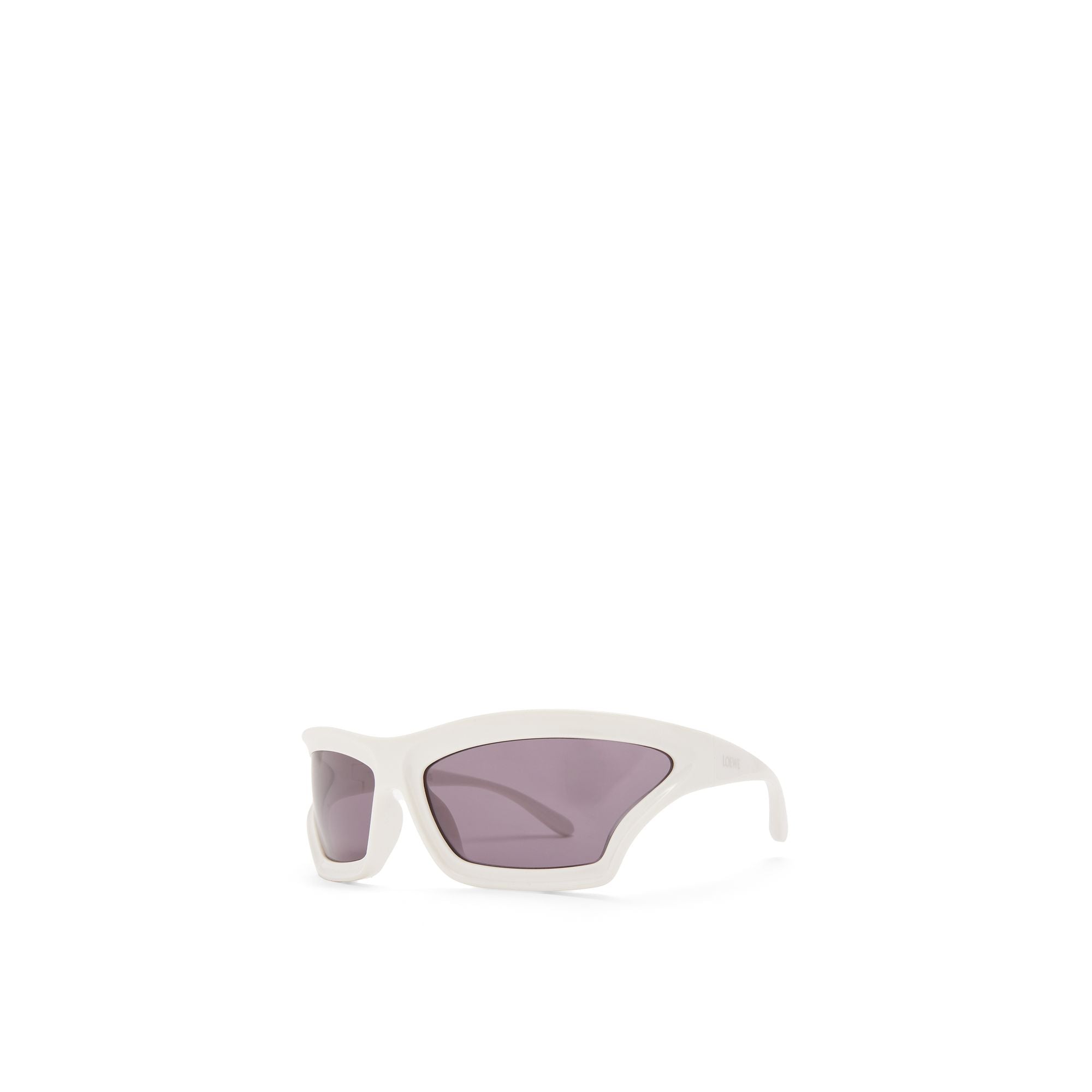 Women Arch Mask Sunglasses - Solid White