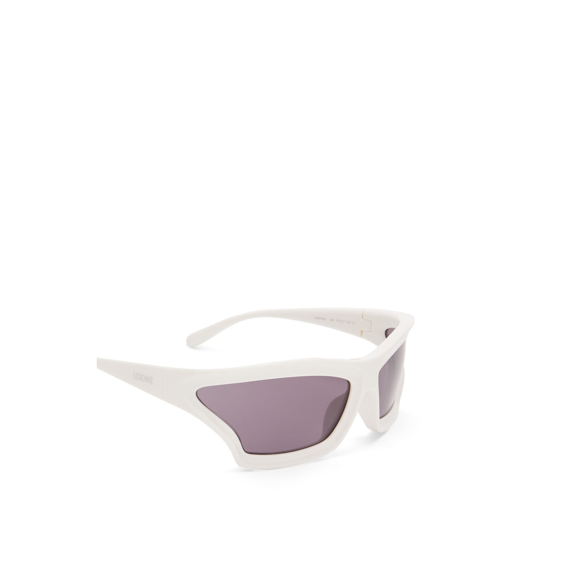Women Arch Mask Sunglasses - Solid White