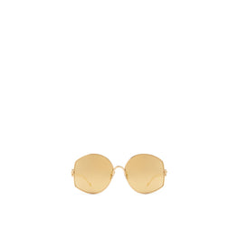 Women Metal Oversized Sunglasses - Shiny Endura Gold/Gold
