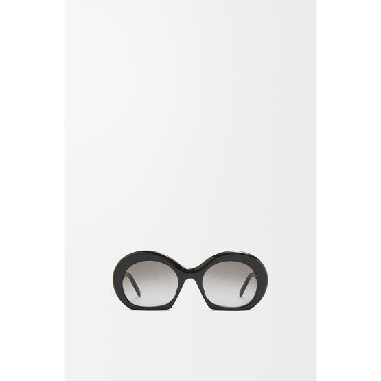 Women Halfmoon Sunglasses - Shiny Black