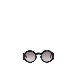 Women Curved Sunglasses - Shiny Black