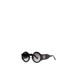Women Curved Sunglasses - Shiny Black