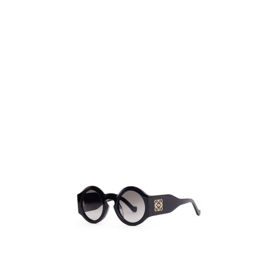 Women Curved Sunglasses - Shiny Black