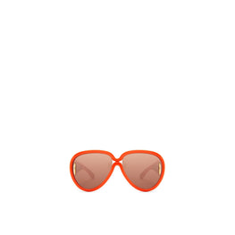 Women Pilot Mask Sunglasses - Orange