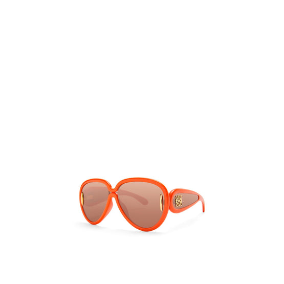 Women Pilot Mask Sunglasses - Orange