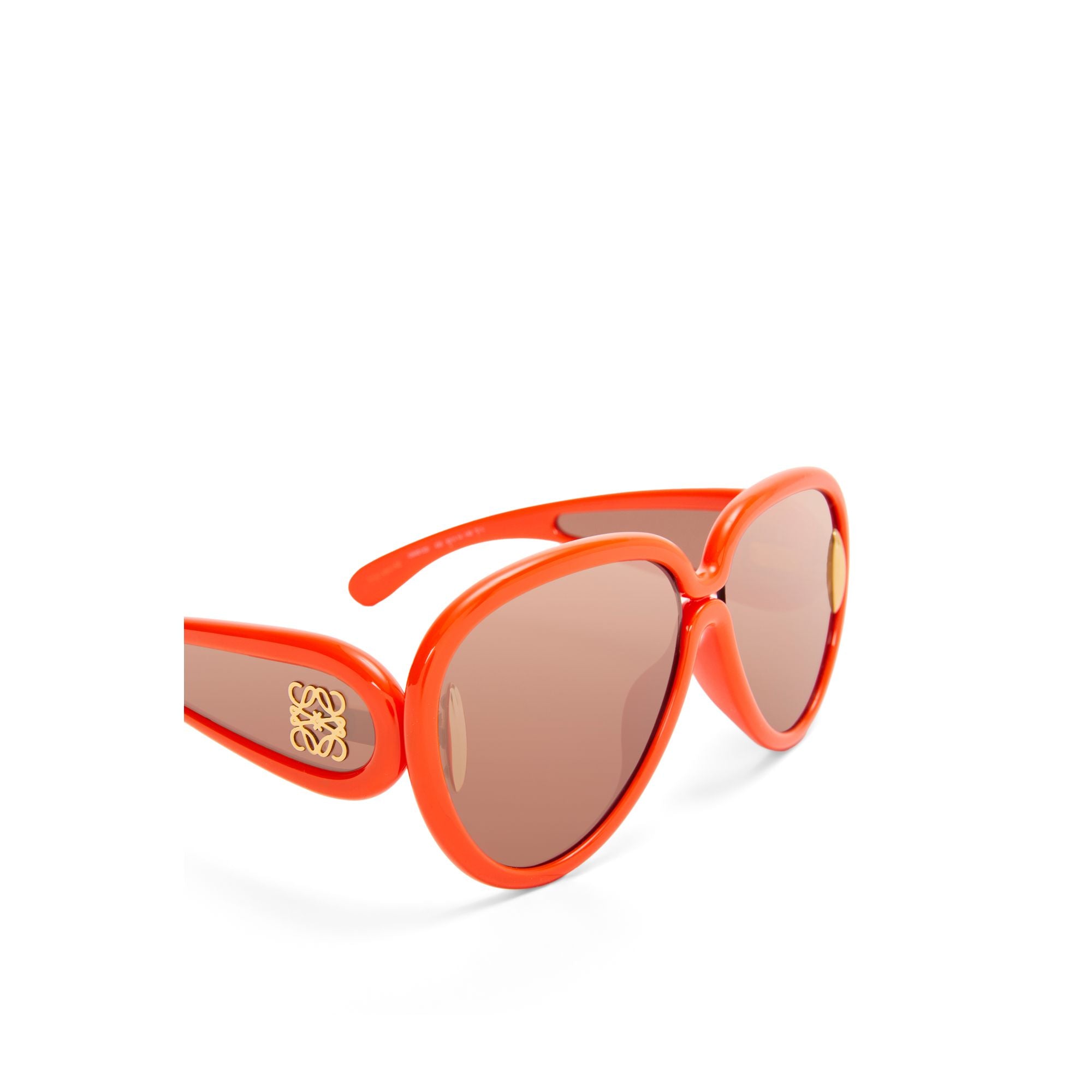Women Pilot Mask Sunglasses - Orange