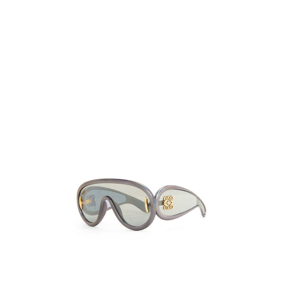 Women Wave Mask - Black Holographic