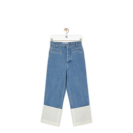 Men Fisherman Stonewash Jeans - Blue Denim