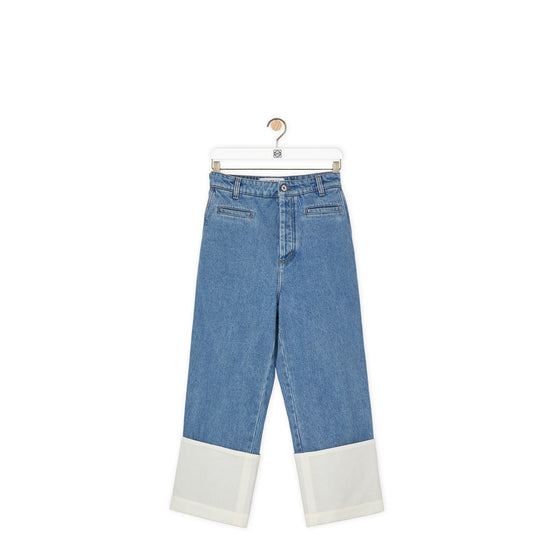 Men Fisherman Stonewash Jeans - Blue Denim