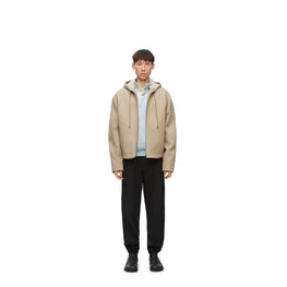 Men Hooded Jacket - Light Pebble