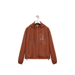 Men Hooded Padded Jacket - Terracotta