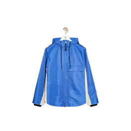 Men Colorblock Parka - Blue Klein