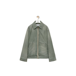 Men Bomber Jacket - Solid Khaki Green
