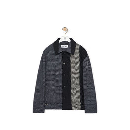 Men Workwear Jacket - White/Grey/Black