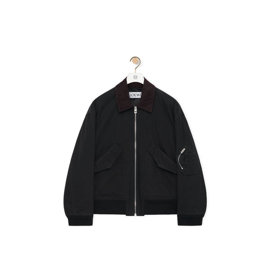 Men Bomber Jacket - Black