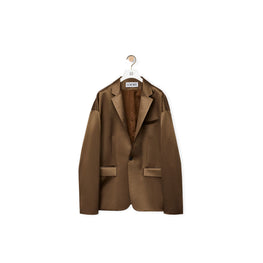 Men Single Breasted Jacket - Tea Dust Glaze
