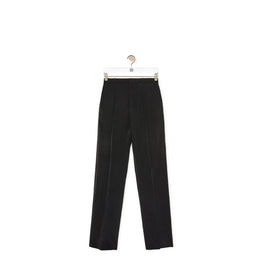 Men Pleated Trousers - Black