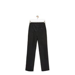 Men Pleated Trousers - Black