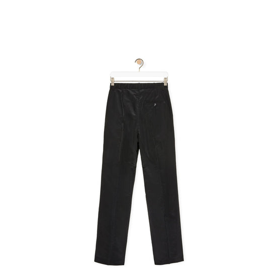 Men Pleated Trousers - Black