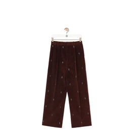 Men Low Crotch Trousers - Cocoa
