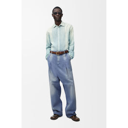 Men Low Crotch Trousers Af - China Blue Washed