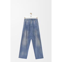 Men Low Crotch Trousers Af - China Blue Washed