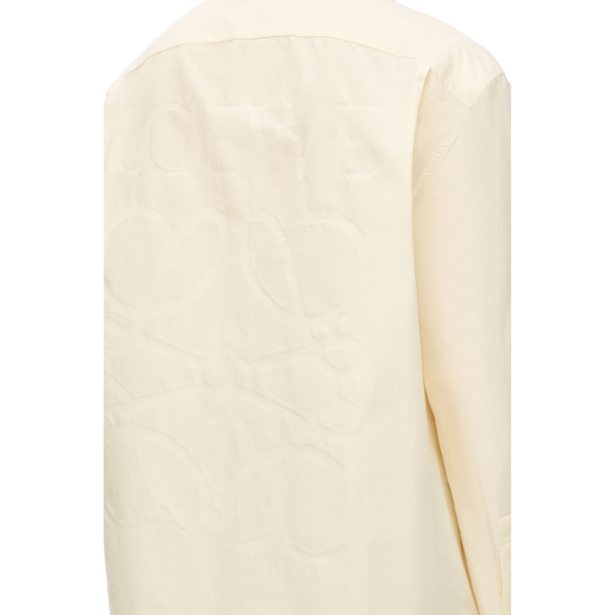 Men Anagram Jacquard Overshirt - Ivory