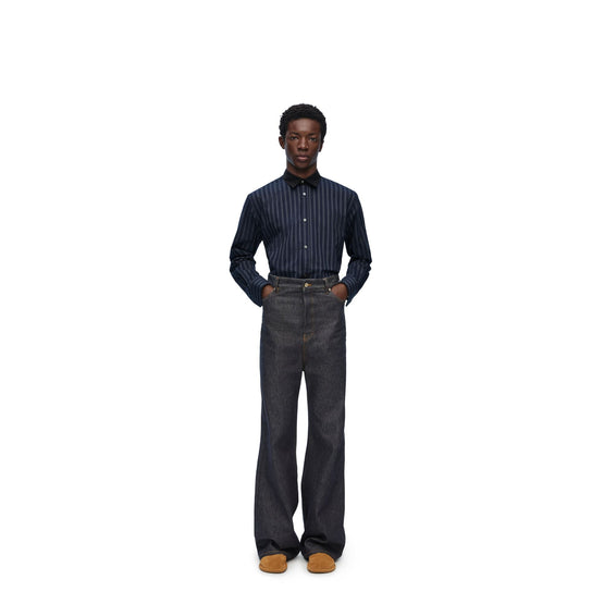 Men Shirt - Dark Navy / Grey / Black