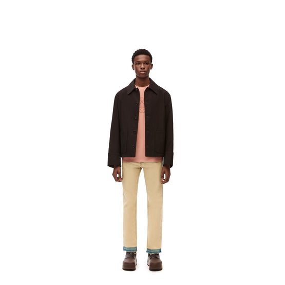 Men Raw Edges Jeans - Tea Wash