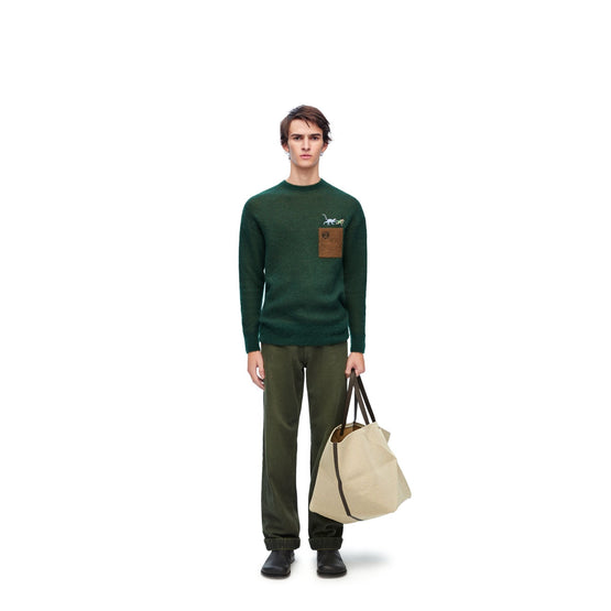 Men Baggy Jeans Af - Old Military Green