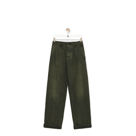 Men Baggy Jeans Af - Old Military Green