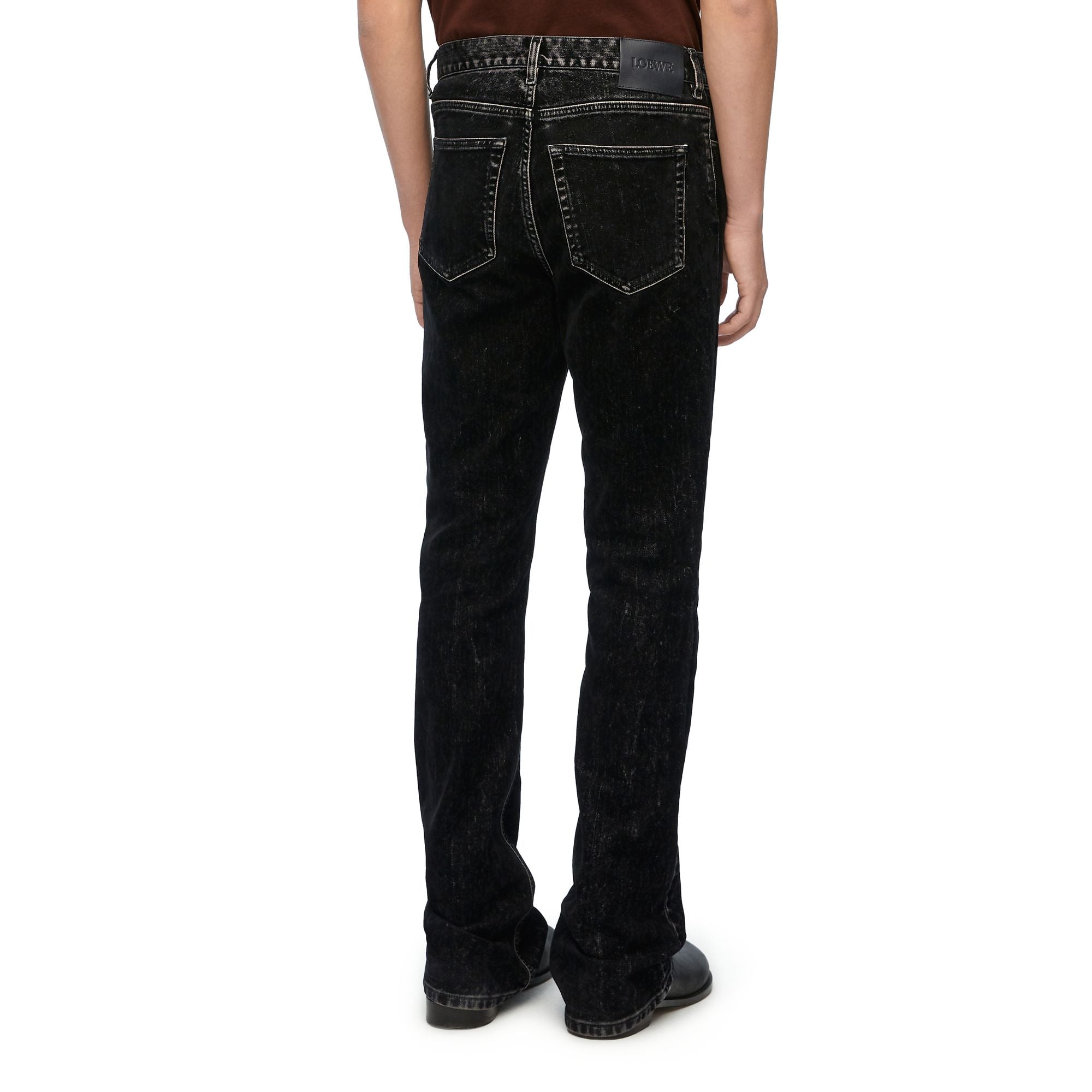 Men Bootleg Jeans Af - Black
