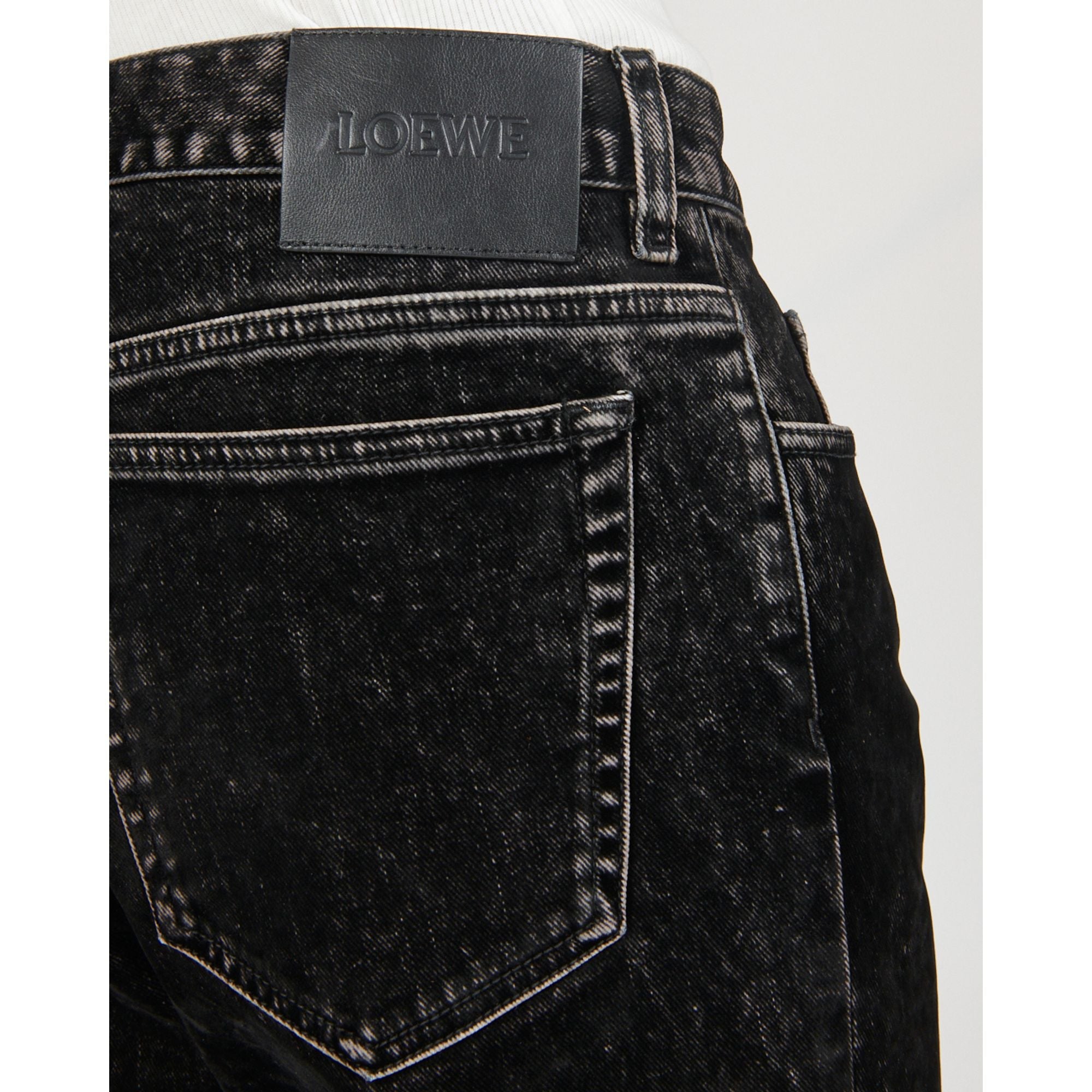 Men Bootleg Jeans Af - Black