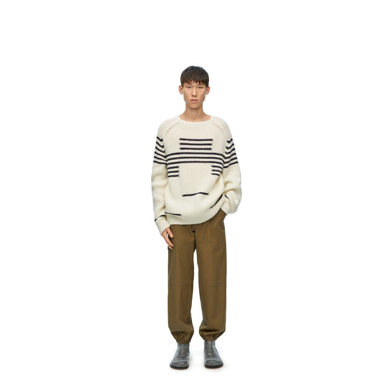 Men Sweater - Off-White/Navy