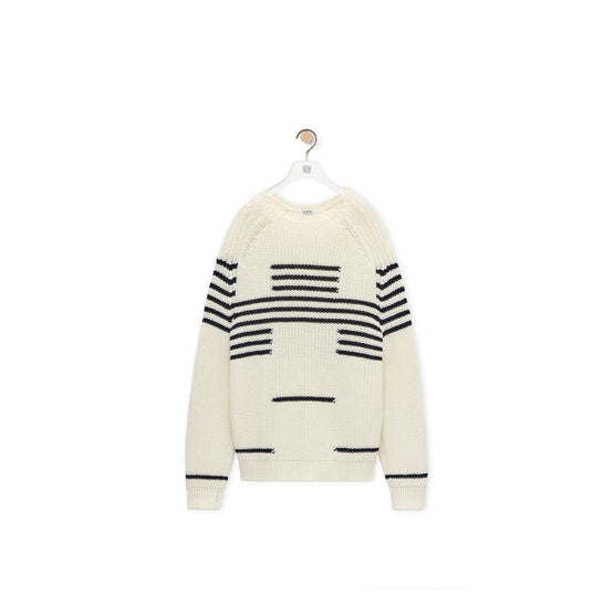 Men Sweater - Off-White/Navy