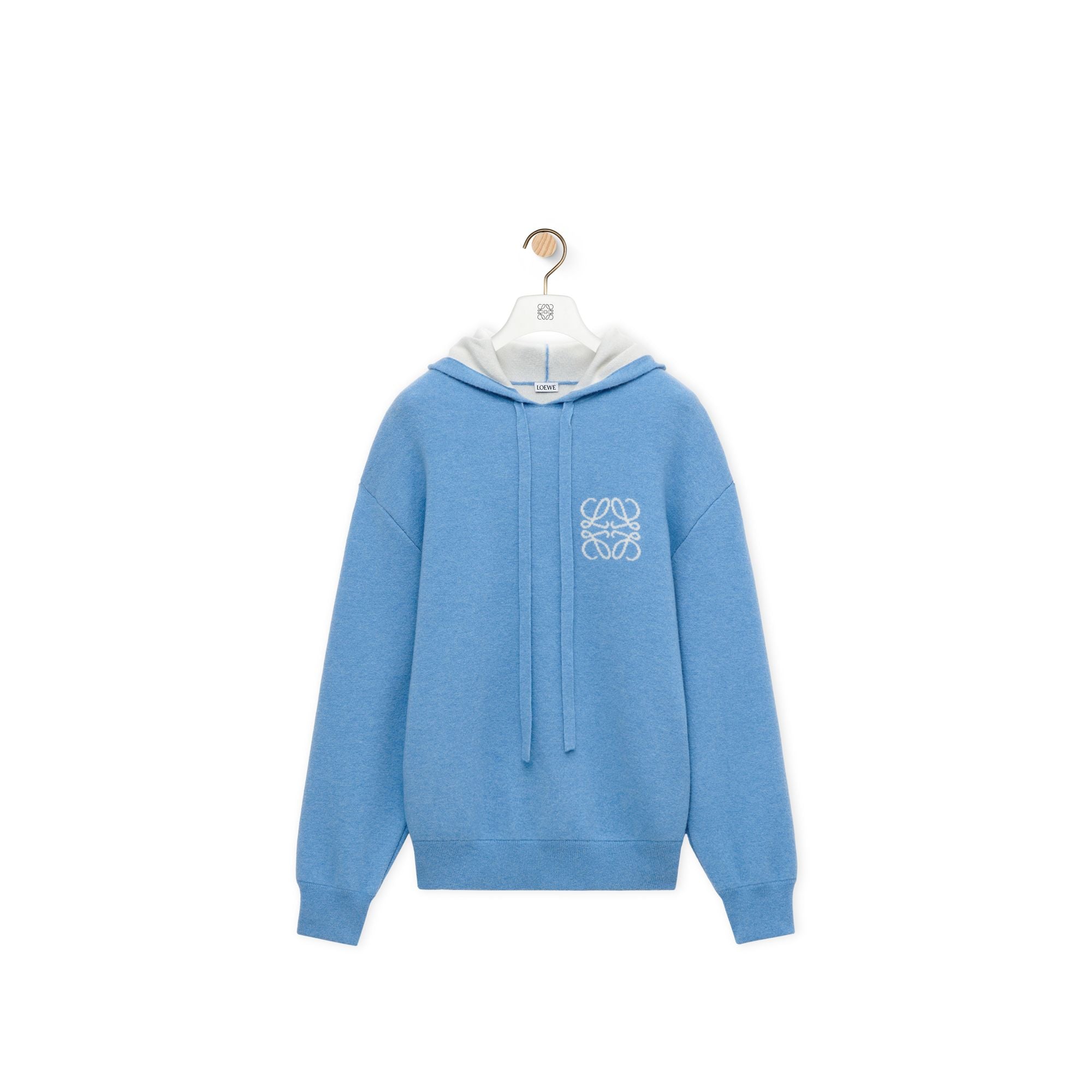 Men Hoodie - Blue/White