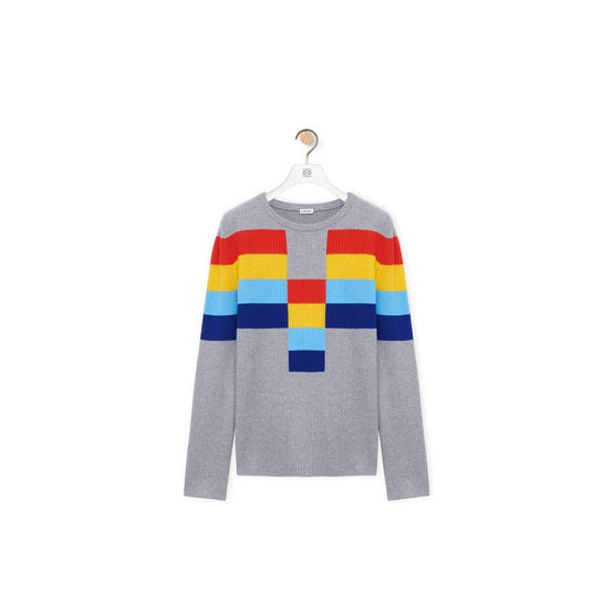 Men Sweater - Grey/Multicolour
