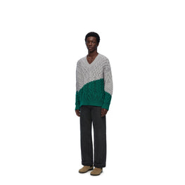 Men Sweater - Grey/Green
