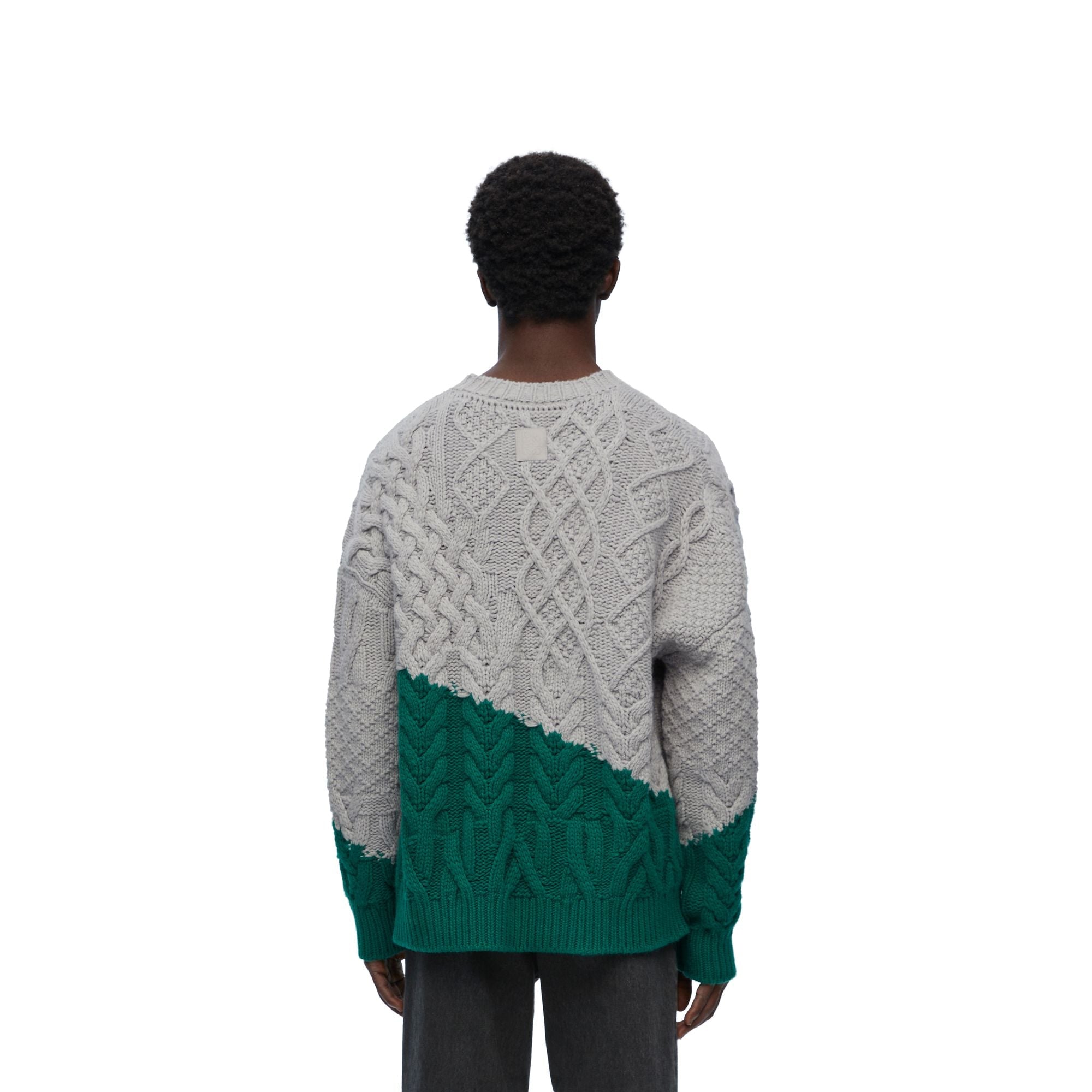 Men Sweater - Grey/Green