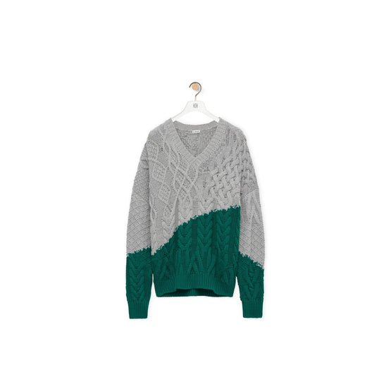 Men Sweater - Grey/Green