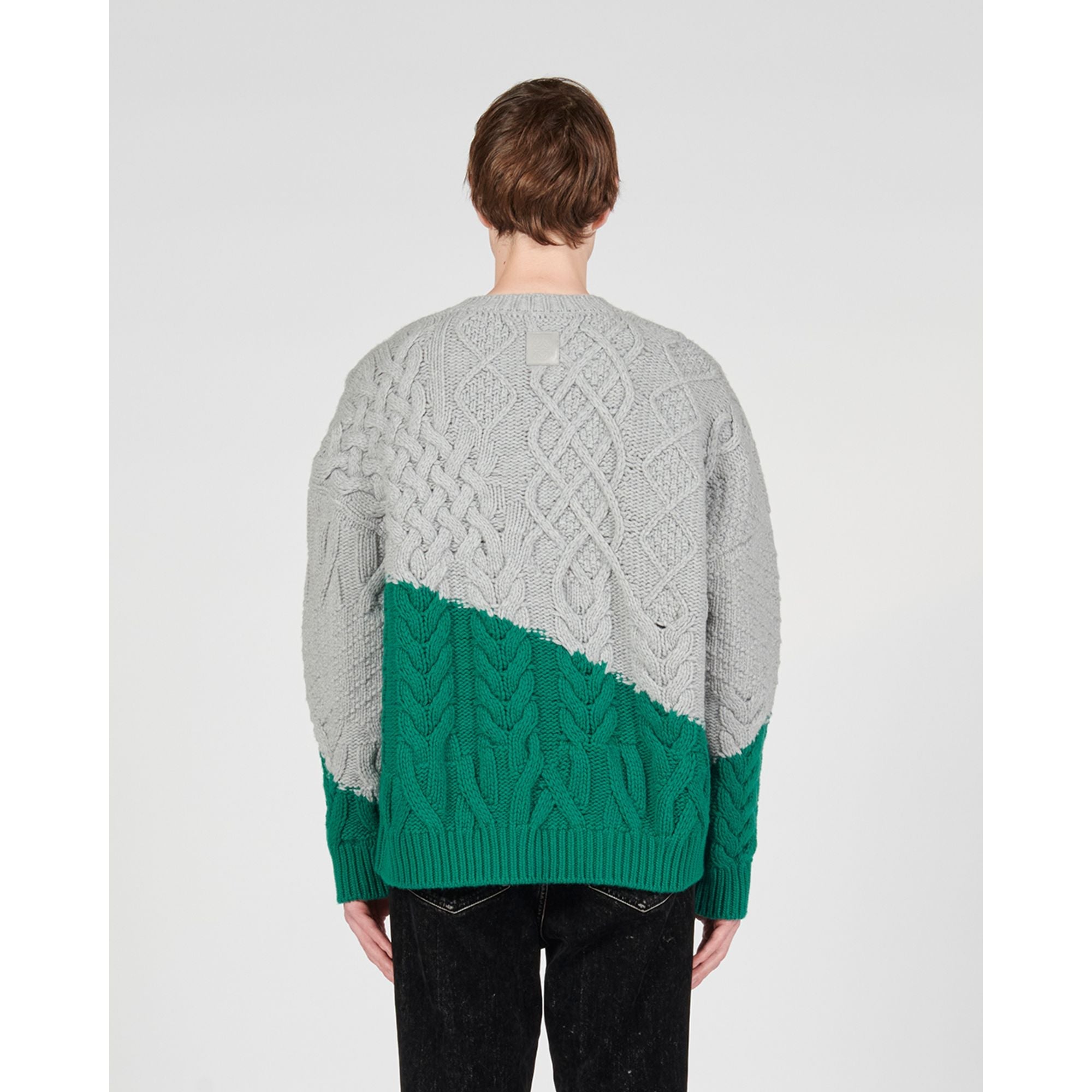 Men Sweater - Grey/Green